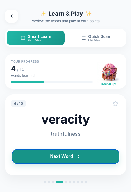 VerbalFlo Gameplay Interface